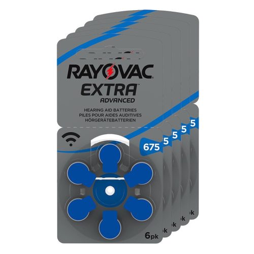 Pilas Rayovac Extra 675 - Pack 5